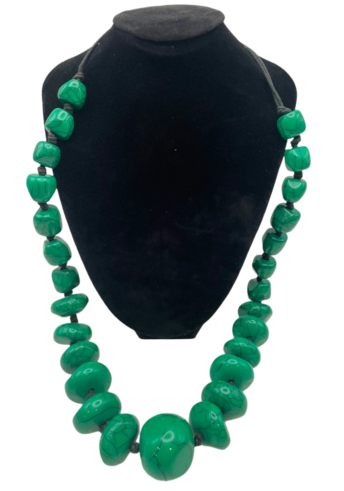 Tibetan Necklace with Oval Beads