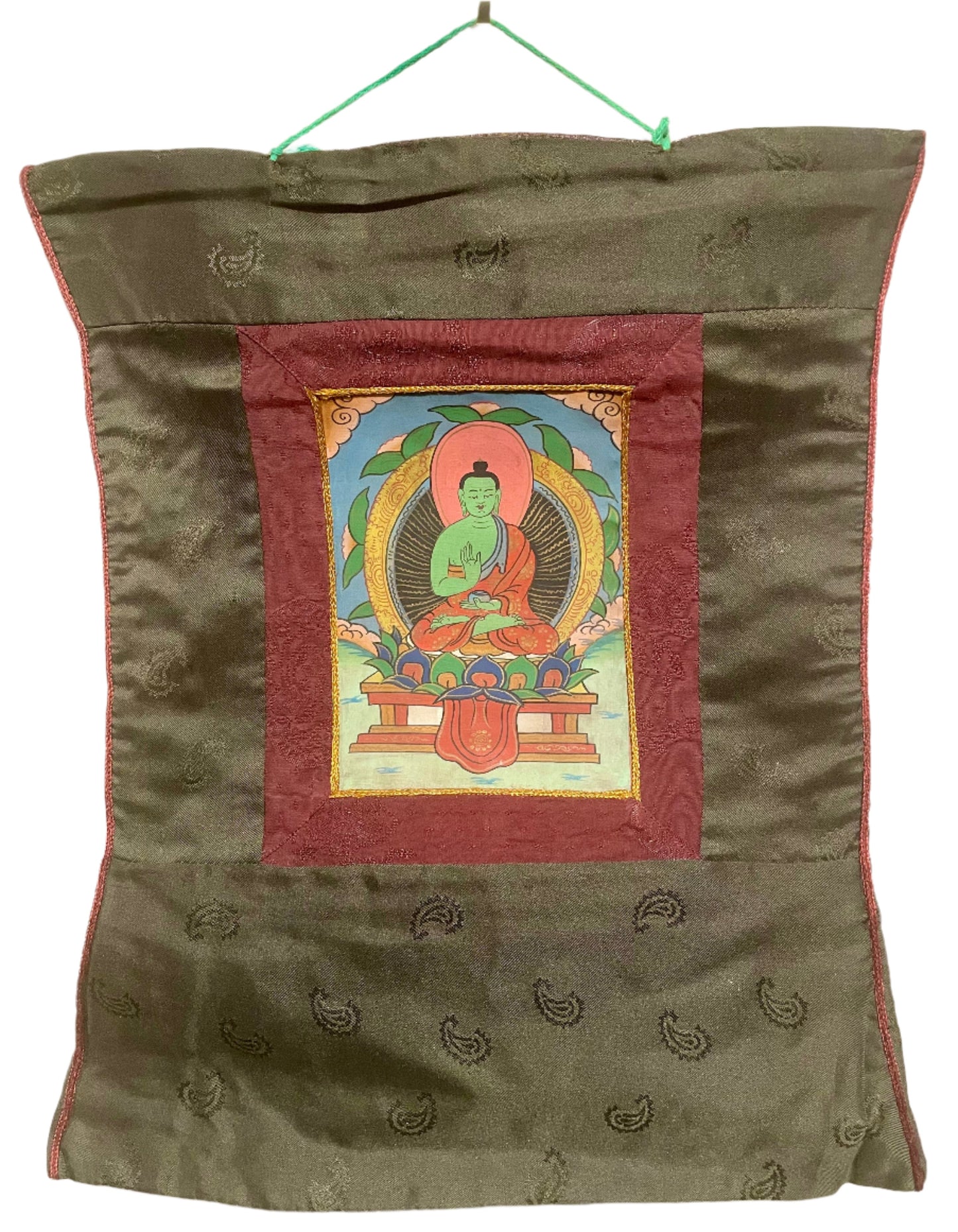 Buddha Painting with Brocade  | For Blessing