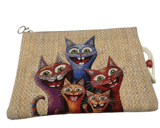 Curious Cat Clan Pouch