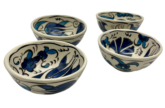 Handmade Dipping Ceramic Bowls  - Set of 4